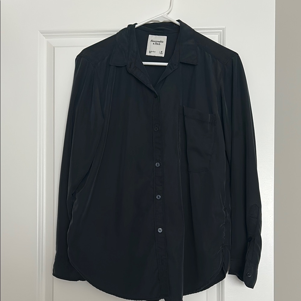 Abercrombie & Fitch Black Button Down Shirt